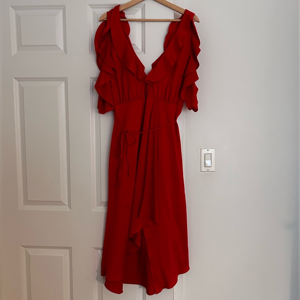 French Connection Fuchsia / Red Drape Cold Should… - image 4